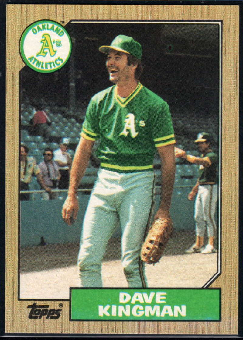 1987 Topps #709 Dave Kingman Athletics Image 1