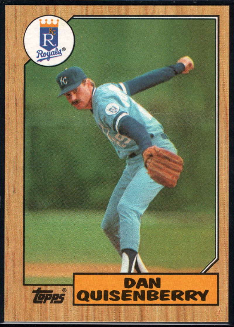 1987 Topps #714 Dan Quisenberry Royals Image 1