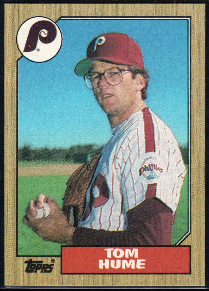 1987 Topps #719 Tom Hume Phillies Image 1