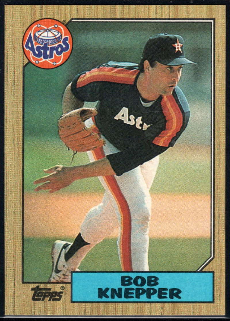 1987 Topps #722 Bob Knepper Astros Image 1