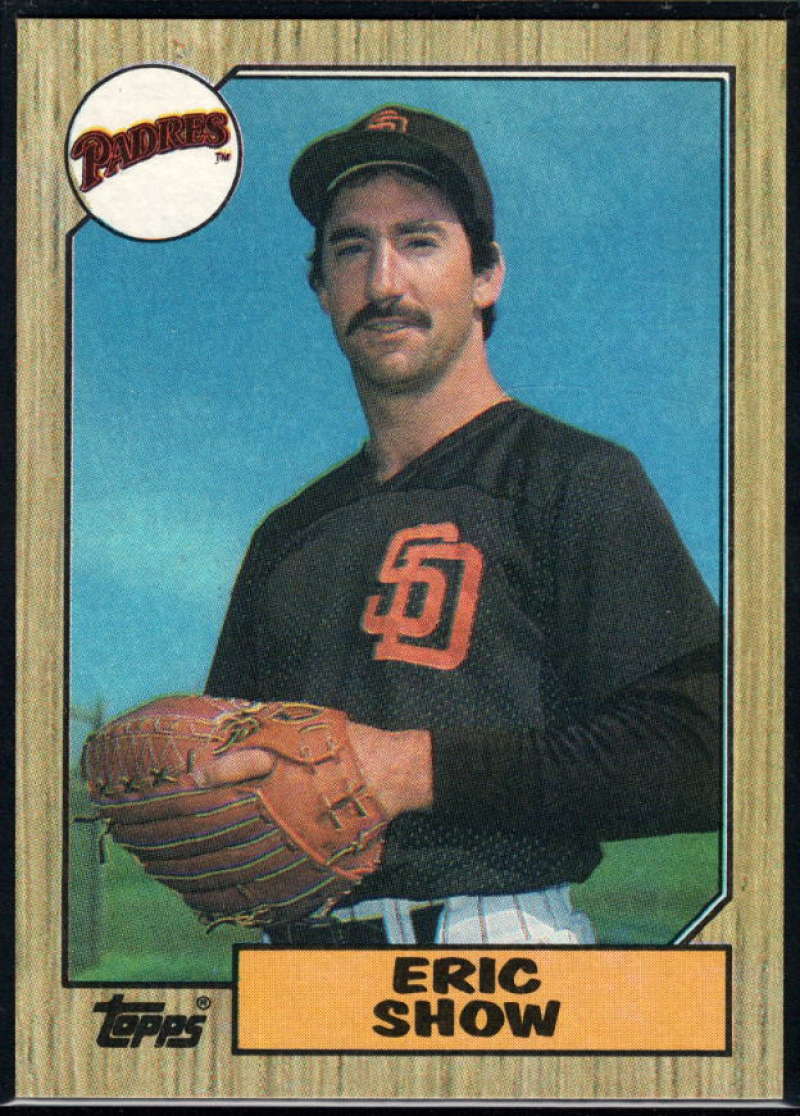 1987 Topps #730 Eric Show Padres Image 1