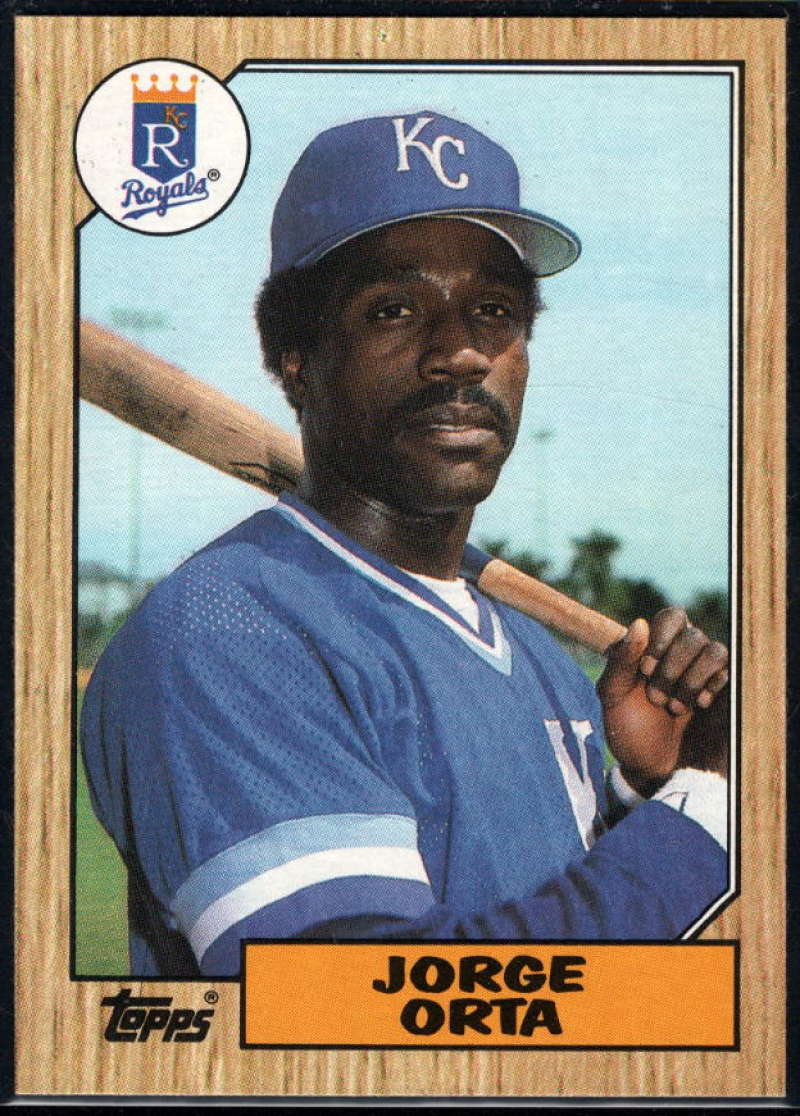 1987 Topps #738 Jorge Orta Royals Image 1