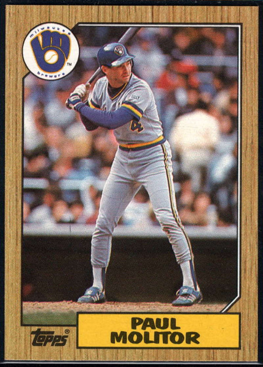 1987 Topps #741 Paul Molitor Brewers