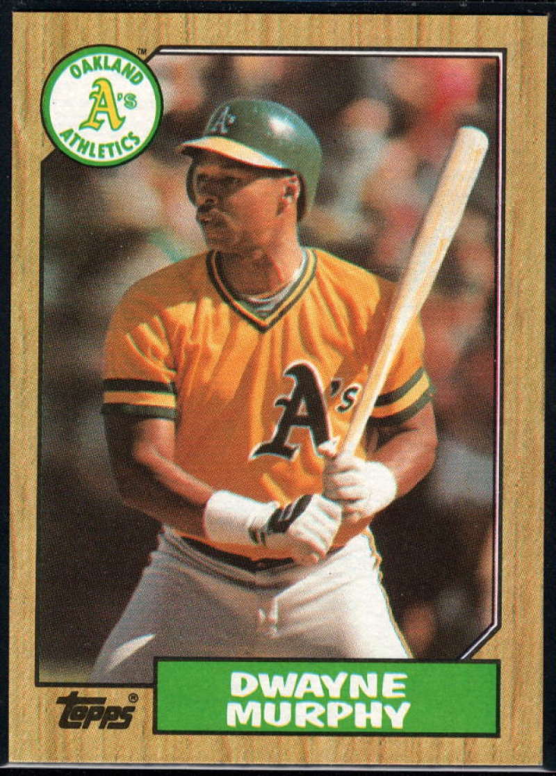 1987 Topps #743 Dwayne Murphy Athletics Image 1