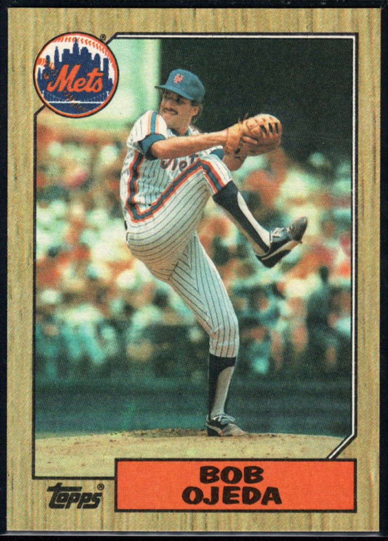 1987 Topps #746 Bob Ojeda Mets Image 1