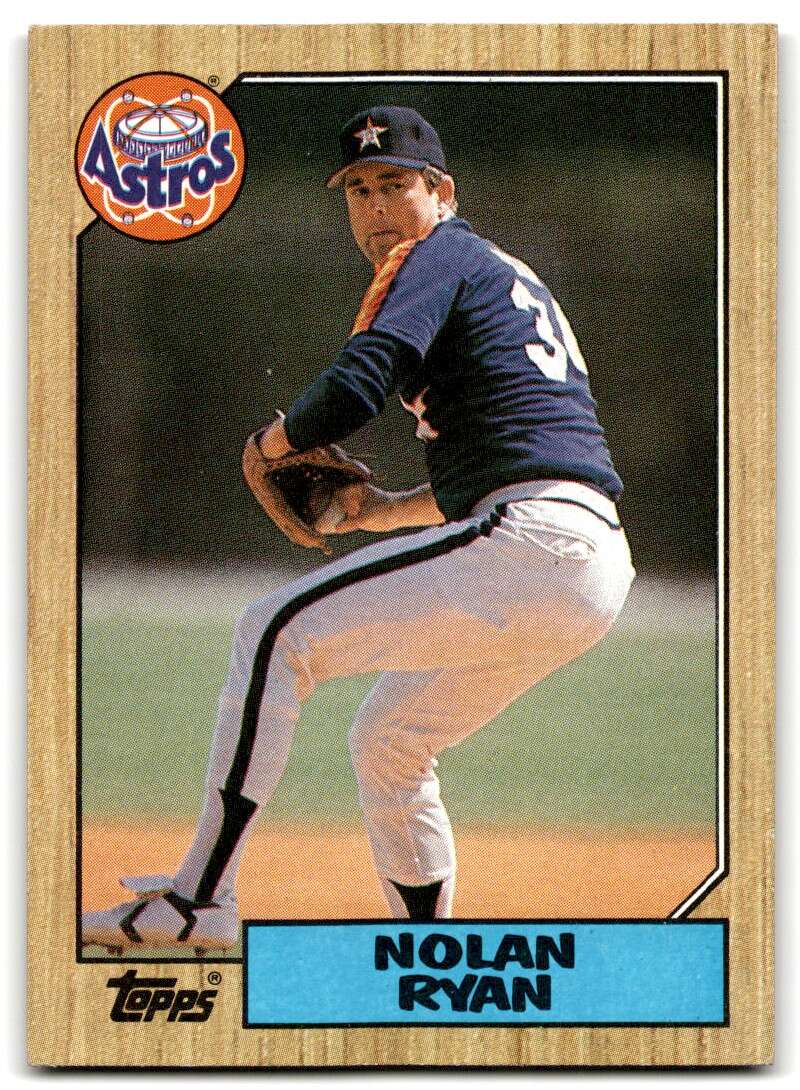 1987 Topps #757 Nolan Ryan Astros Image 1