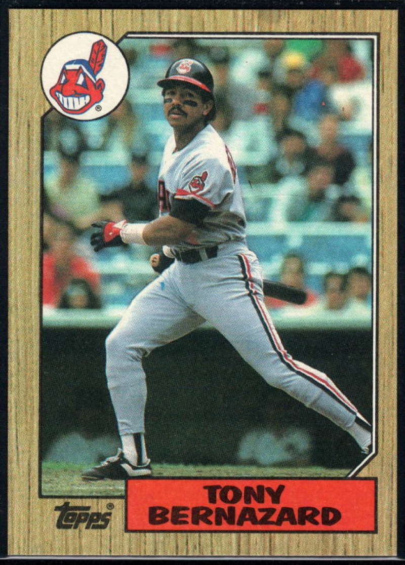 1987 Topps #758 Tony Bernazard Indians Image 1