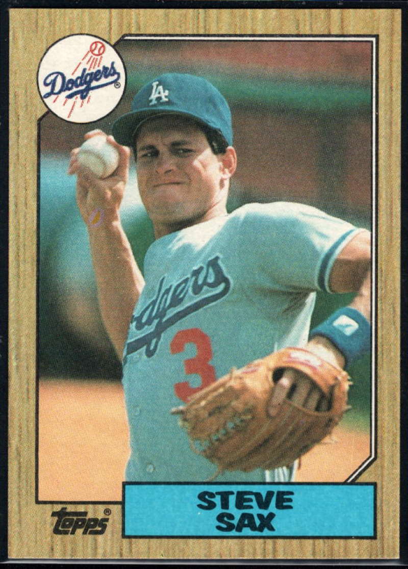 1987 Topps #769 Steve Sax Dodgers Image 1