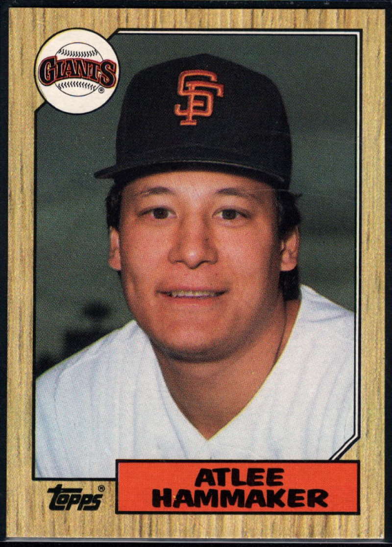 1987 Topps #781 Atlee Hammaker Giants Image 1