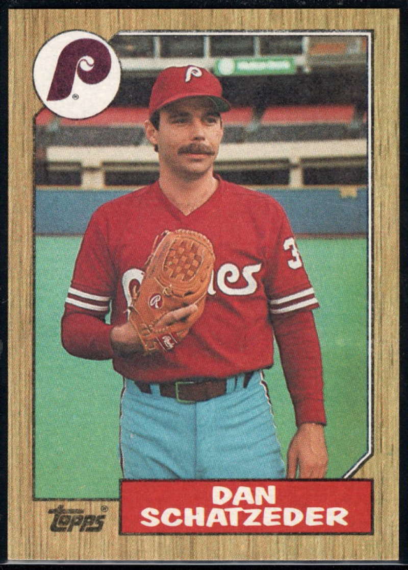 1987 Topps #789 Dan Schatzeder Phillies Image 1