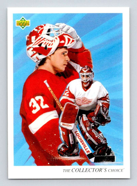 1992-93 Upper Deck Hockey  #5 Tim Cheveldae TC  Detroit Red Wings  Image 1
