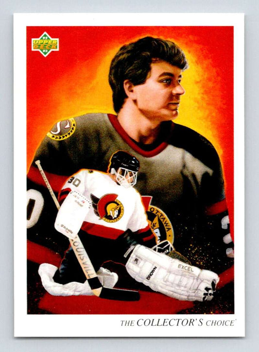 1992-93 Upper Deck Hockey  #14 Peter Sidorkiewicz TC  Ottawa Senators  Image 1