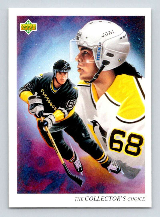 1992-93 Upper Deck Hockey  #16 Jaromir Jagr TC  Pittsburgh Penguins  Image 1