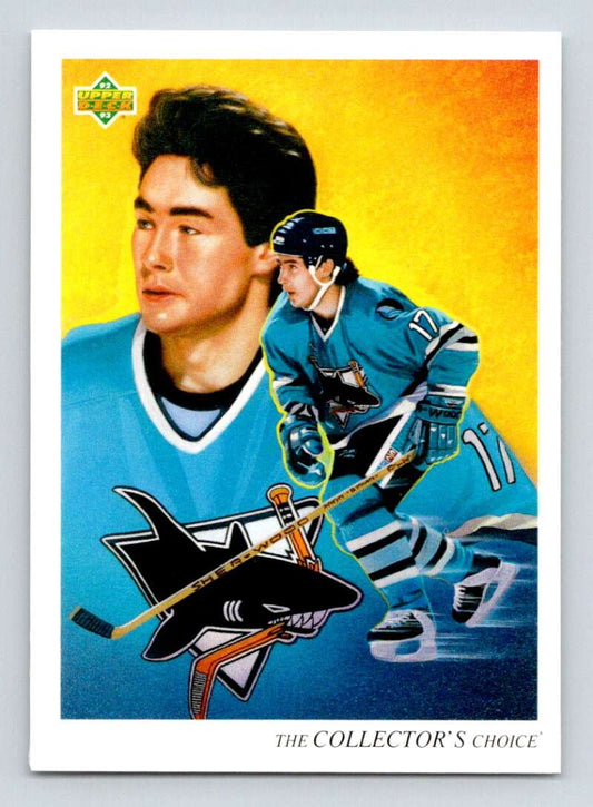 1992-93 Upper Deck Hockey  #19 Pat Falloon TC  San Jose Sharks  Image 1