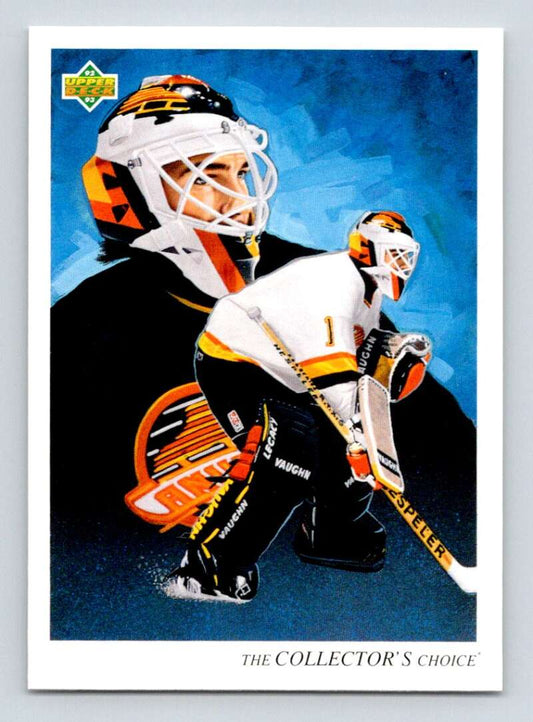 1992-93 Upper Deck Hockey  #22 Kirk McLean TC  Vancouver Canucks  Image 1