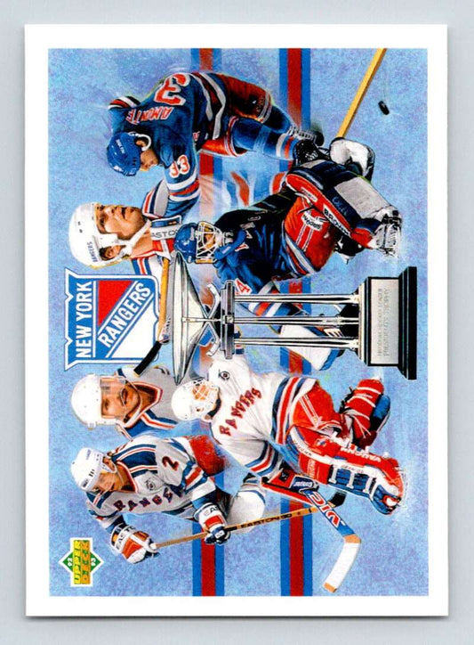 1992-93 Upper Deck Hockey  #34 Gartner/Richter/Messier/Leetch   Image 1