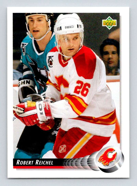 1992-93 Upper Deck Hockey  #42 Robert Reichel  Calgary Flames  Image 1