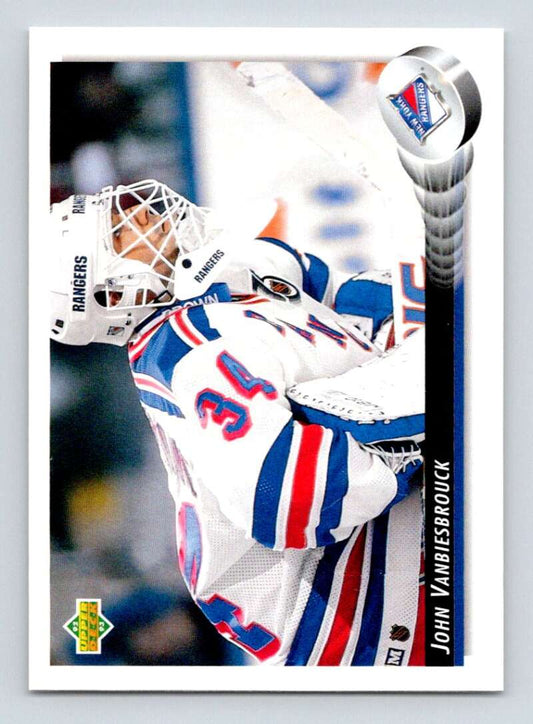 1992-93 Upper Deck Hockey  #44 John Vanbiesbrouck  New York Rangers  Image 1