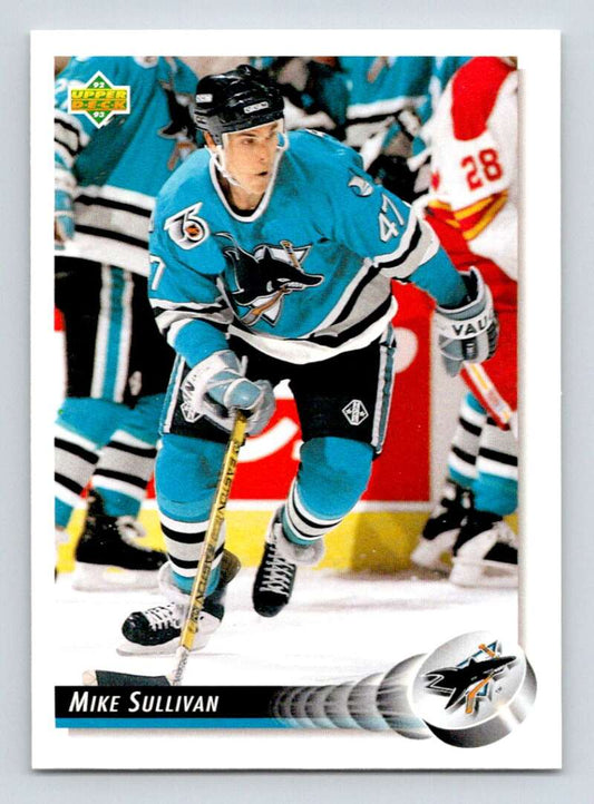 1992-93 Upper Deck Hockey  #46 Mike Sullivan  San Jose Sharks  Image 1
