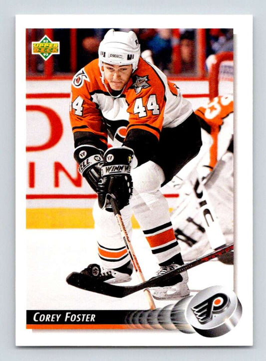 1992-93 Upper Deck Hockey  #53 Corey Foster  Philadelphia Flyers  Image 1