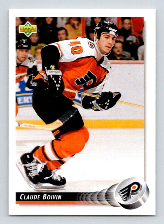 1992-93 Upper Deck Hockey  #57 Claude Boivin  Philadelphia Flyers  Image 1