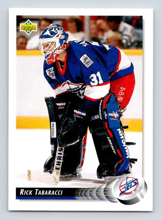 1992-93 Upper Deck Hockey  #58 Rick Tabaracci  Winnipeg Jets  Image 1