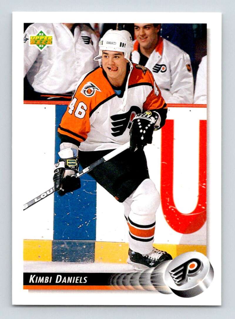 1992-93 Upper Deck Hockey  #75 Kimbi Daniels  Philadelphia Flyers  Image 1