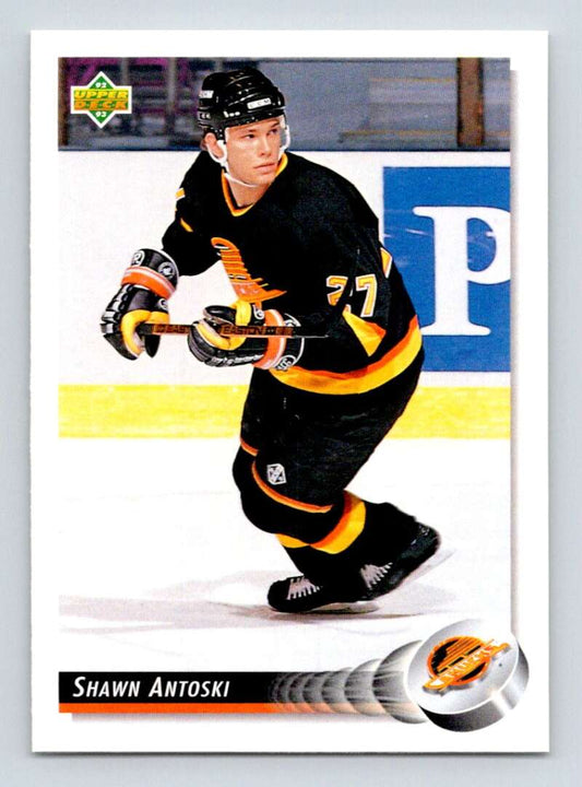 1992-93 Upper Deck Hockey  #81 Shawn Antoski  Vancouver Canucks  Image 1