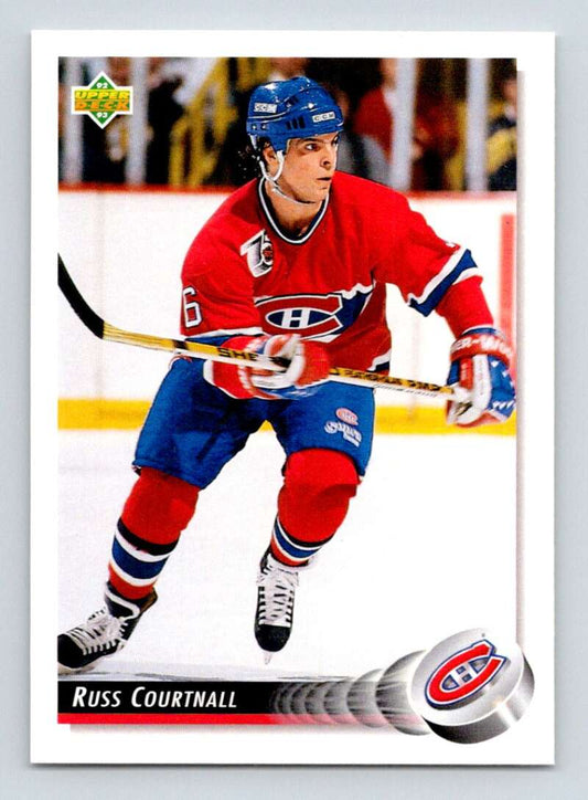 1992-93 Upper Deck Hockey  #94 Russ Courtnall  Montreal Canadiens  Image 1