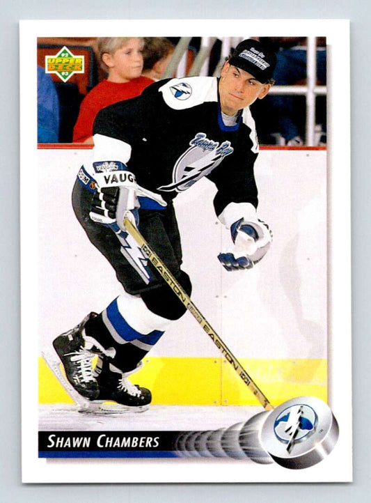 1992-93 Upper Deck Hockey  #104 Shawn Chambers  Tampa Bay Lightning  Image 1