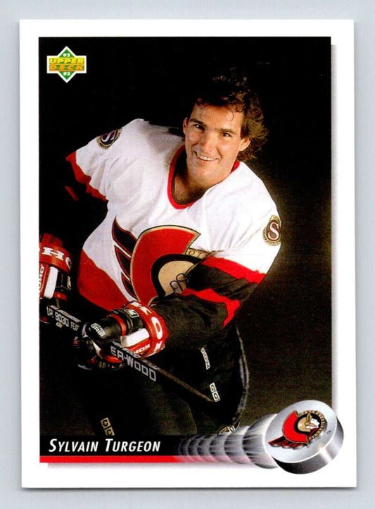1992-93 Upper Deck Hockey  #107 Sylvain Turgeon  Ottawa Senators  Image 1
