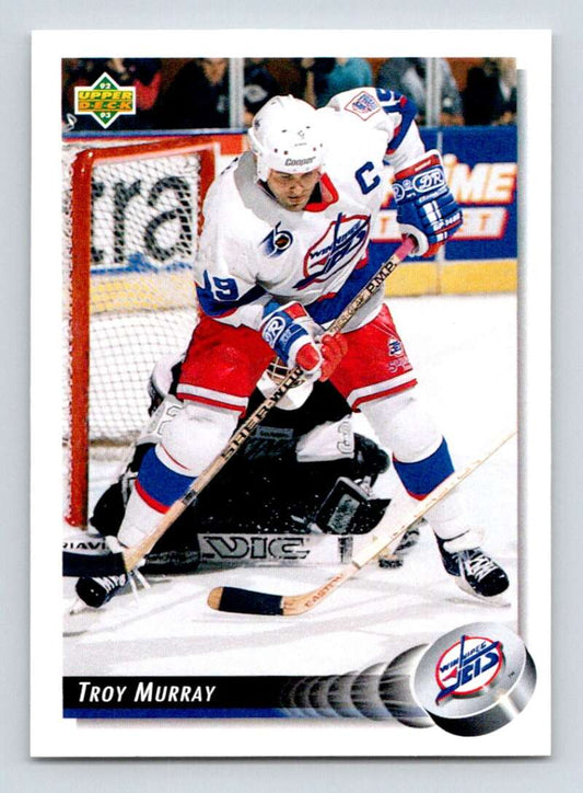 1992-93 Upper Deck Hockey  #129 Troy Murray  Winnipeg Jets  Image 1