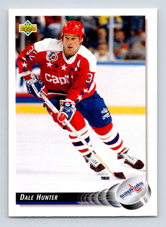 1992-93 Upper Deck Hockey  #131 Dale Hunter  Washington Capitals  Image 1