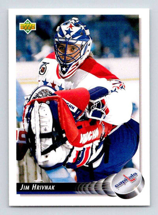 1992-93 Upper Deck Hockey  #151 Jim Hrivnak  Washington Capitals  Image 1