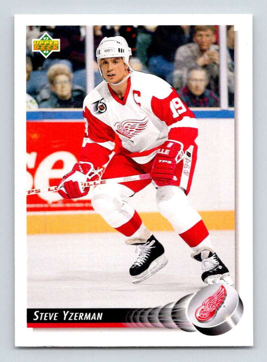 1992-93 Upper Deck Hockey  #155 Steve Yzerman  Detroit Red Wings  Image 1