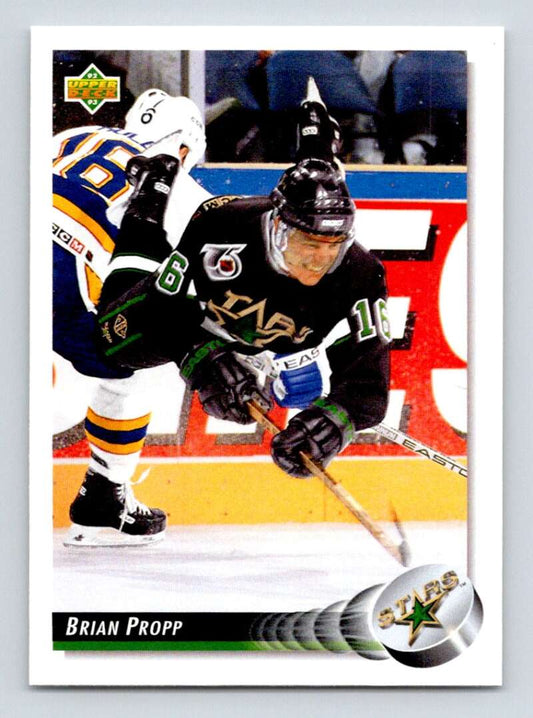 1992-93 Upper Deck Hockey  #177 Brian Propp  Minnesota North Stars  Image 1