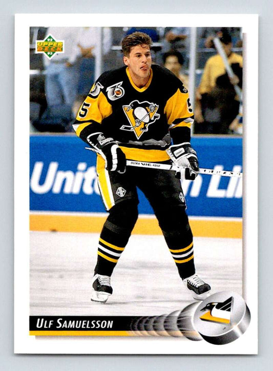 1992-93 Upper Deck Hockey  #189 Ulf Samuelsson  Pittsburgh Penguins  Image 1