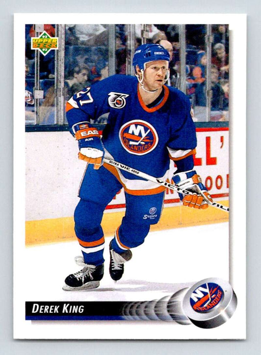 1992-93 Upper Deck Hockey  #191 Derek King  New York Islanders  Image 1