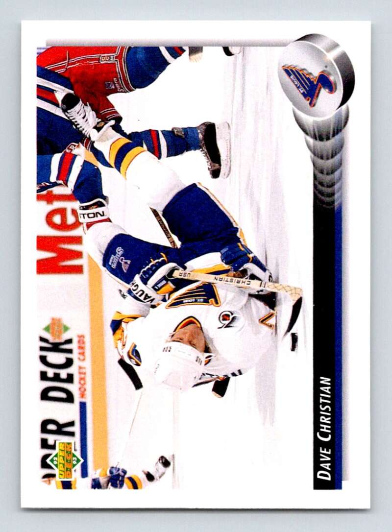 1992-93 Upper Deck Hockey  #194 Dave Christian  St. Louis Blues  Image 1