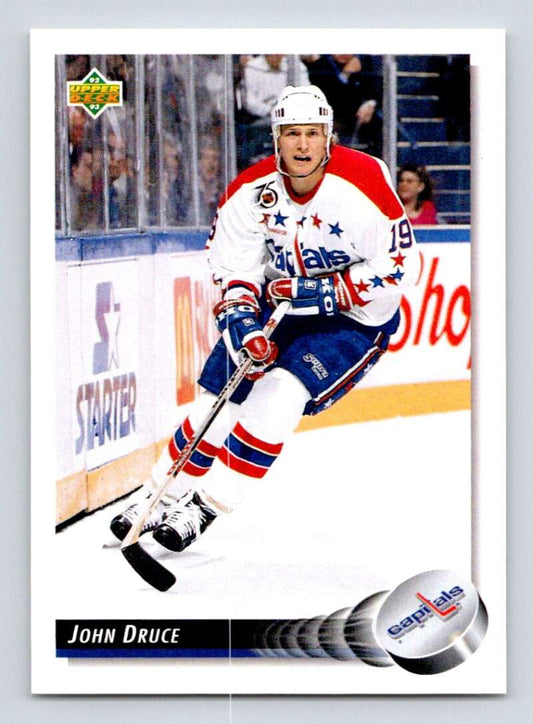 1992-93 Upper Deck Hockey  #205 John Druce  Washington Capitals  Image 1