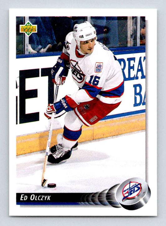 1992-93 Upper Deck Hockey  #211 Ed Olczyk  Winnipeg Jets  Image 1