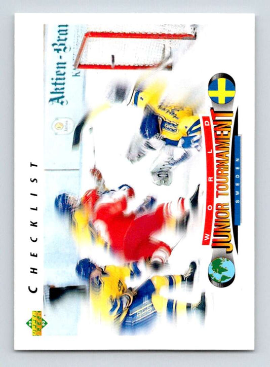 1992-93 Upper Deck Hockey  #221 Checklist 221-280   Image 1