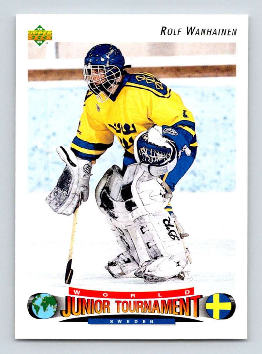 1992-93 Upper Deck Hockey  #223 Rolf Wanhainen  RC Rookie  Image 1