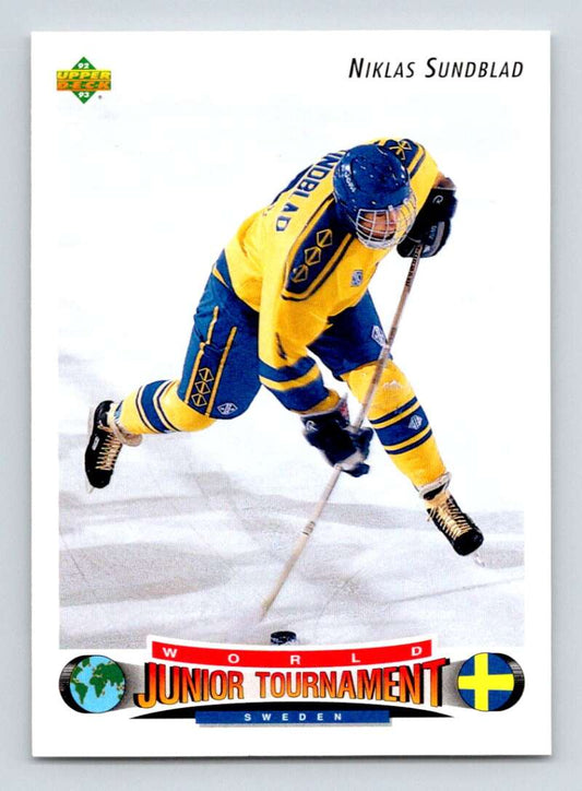 1992-93 Upper Deck Hockey  #227 Niklas Sundblad  RC Rookie  Image 1