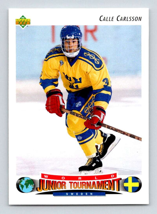 1992-93 Upper Deck Hockey  #228 Calle Carlsson  RC Rookie  Image 1