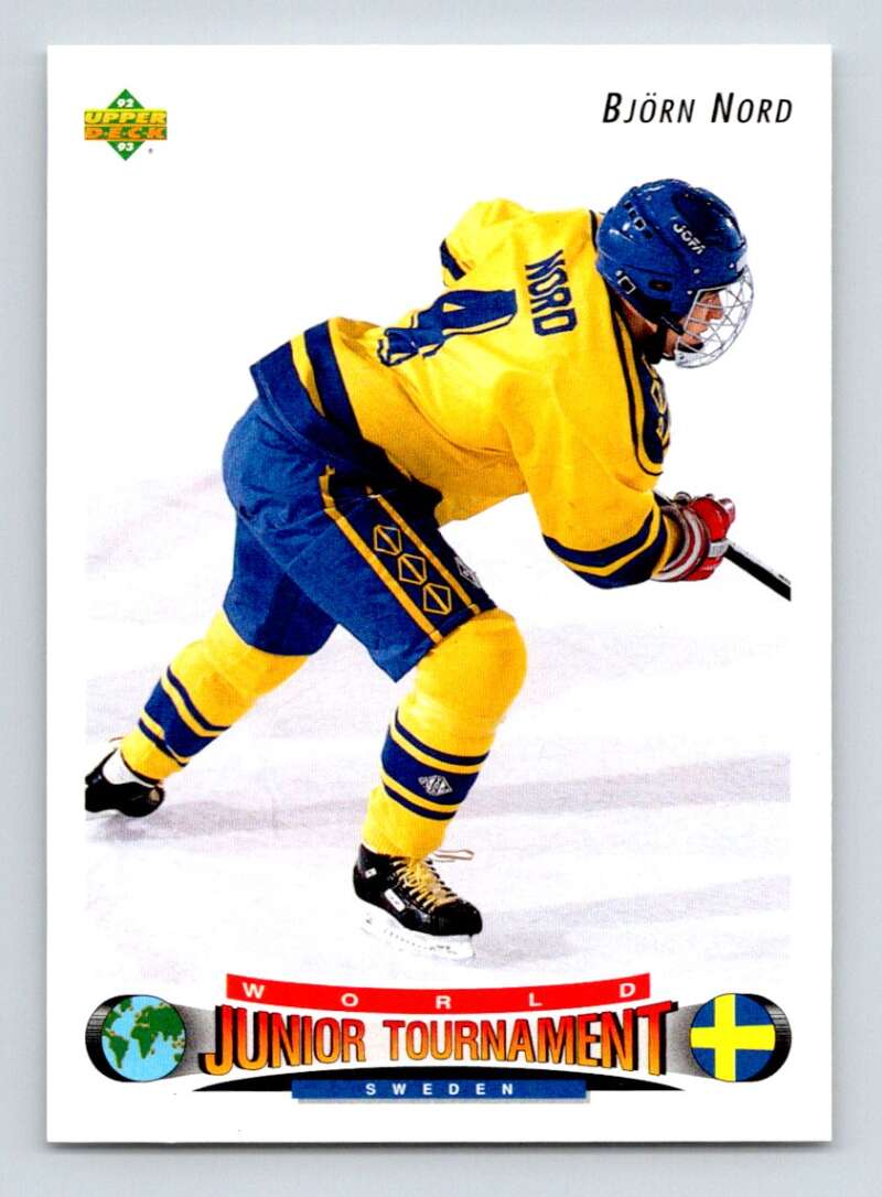 1992-93 Upper Deck Hockey  #231 Bjorn Nord  RC Rookie  Image 1
