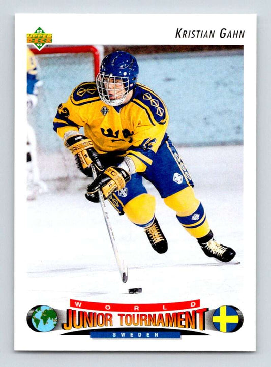 1992-93 Upper Deck Hockey  #232 Kristian Gahn  RC Rookie  Image 1