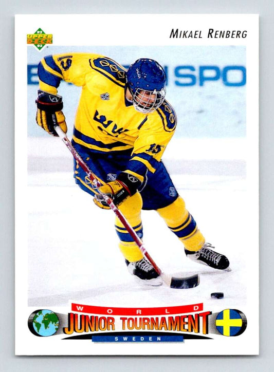 1992-93 Upper Deck Hockey  #233 Mikael Renberg  RC Rookie  Image 1