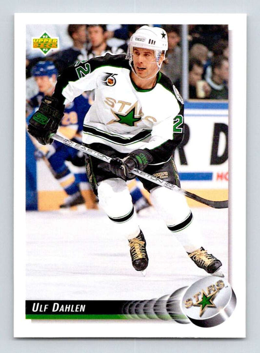 1992-93 Upper Deck Hockey  #250 Ulf Dahlen  Minnesota North Stars  Image 1