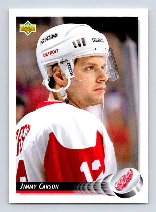 1992-93 Upper Deck Hockey  #253 Jimmy Carson  Detroit Red Wings  Image 1